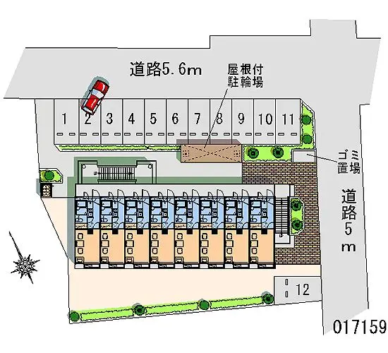 ★手数料０円★高座郡寒川町倉見　月極駐車場（LP）